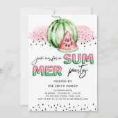 Zomerfeest Folie Ballon Letters Meloen Kaart (Voorkant)