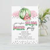 Zomerfeest Folie Ballon Letters Meloen Kaart (Staand voorkant)