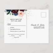 Zomerfeest Huwelijksreactie Ansichtkaart Uitnodiging Briefkaart (Achterkant)