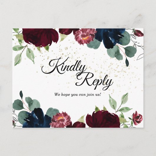 Zomerfeest Huwelijksreactie Ansichtkaart Uitnodiging Briefkaart (Voorkant)