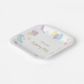 Zomerfeest IJskalligrafie Verjaardagsfeest Papieren Bordje (Gebogen)