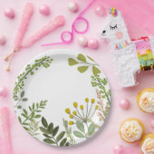 Zomerfeest in de immergroene tuin papieren bordje (Feest)