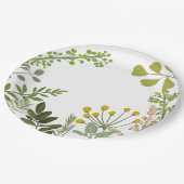 Zomerfeest in de immergroene tuin papieren bordje (Gekanteld)