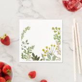 Zomerfeest in de immergroene tuin servet (Insitu)