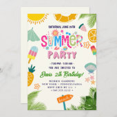 Zomerfeest Kaart (Voorkant / Achterkant)