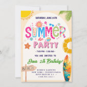 Zomerfeest Kaart (Voorkant)