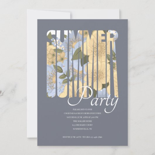 Zomerfeest Kaart (Voorkant)