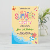 Zomerfeest Kaart (Staand voorkant)