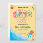 Zomerfeest Kaart (Voorkant / Achterkant)