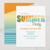 Zomerfeest Kaart (Voorkant / Achterkant)