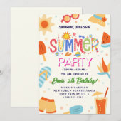 Zomerfeest Kaart (Voorkant / Achterkant)