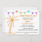 Zomerfeest Kerst in juli Kaart (Voorkant)
