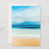 Zomerfeest kuststrand zee uitnodiging (Achterkant)