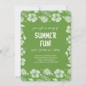 Zomerfeest met goede vibes en zonneschijn kaart (Voorkant)