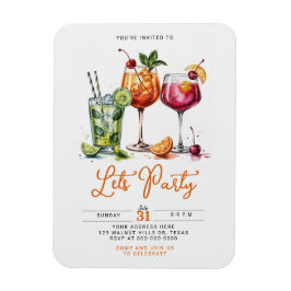 Zomerfeest met Kleurrijke Cocktails Magneet