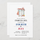 Zomerfeest met rivierkreeften koken kaart (Voorkant / Achterkant)