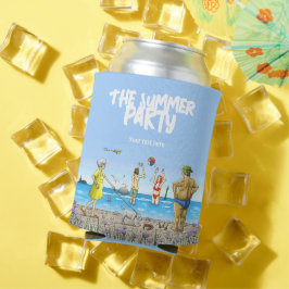 Zomerfeest op het strand blikjeskoeler