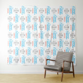 Zomerfeest Partij Achtergrond | Step and Repeat Wandkleed (In Situ (horizontaal))
