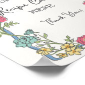 Zomerfeest Pastelkleurige Bloemen Recept Delen Poster (Hoek)