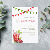 Zomerfeest rode drink buiten kaart