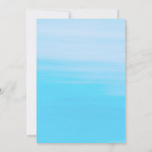 Zomerfeest rode kreeft blauw zee strand kaart (Achterkant)