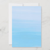 Zomerfeest rode kreeft blauw zee strand kaart (Achterkant)