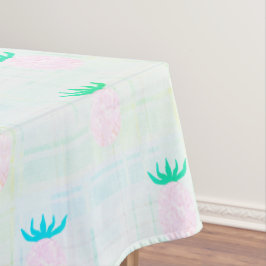 Zomerfeest Roze Ananas Aqua Tafelkleed