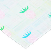 Zomerfeest Roze Ananas Aqua Tafelkleed (Hoek)