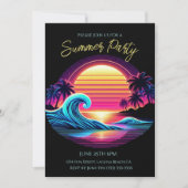 Zomerfeest - Sunset Surf Glow Kaart (Voorkant)