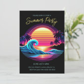 Zomerfeest - Sunset Surf Glow Kaart (Staand voorkant)