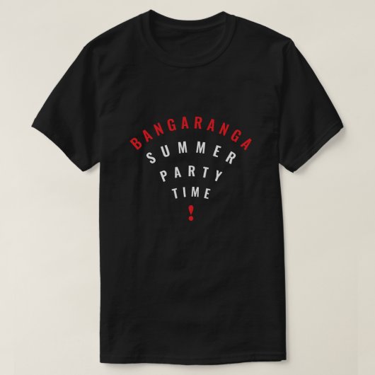 Zomerfeest T-Shirt Bangaranga (Design voorkant)