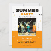 Zomerfeest Trendy uitnodiging (Voorkant)