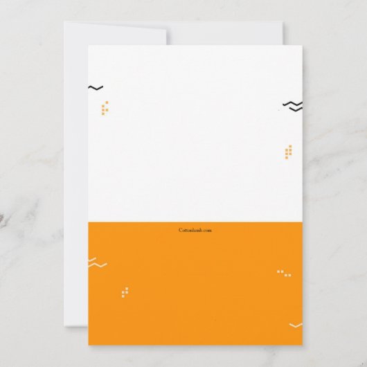 Zomerfeest Trendy uitnodiging (Achterkant)