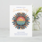 Zomerfeest - Tribal Zomerzon Kaart (Staand voorkant)