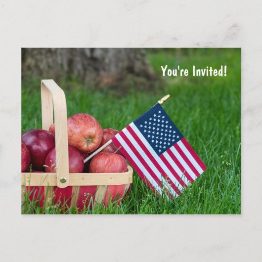 Zomerfeest uitnodigen briefkaart (Voorkant)