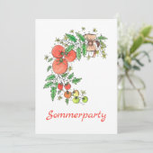 Zomerfeest Uitnodiging (Staand voorkant)