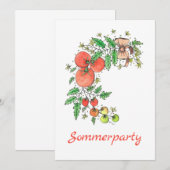 Zomerfeest Uitnodiging (Voorkant / Achterkant)