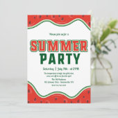 Zomerfeest Uitnodiging (Staand voorkant)