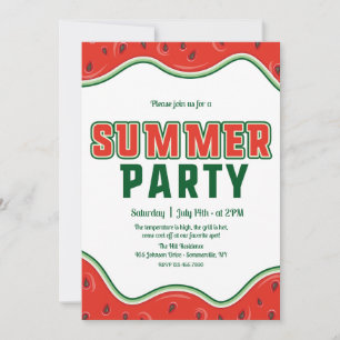 Zomerfeest Uitnodiging