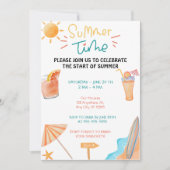 Zomerfeest Uitnodiging (Voorkant)
