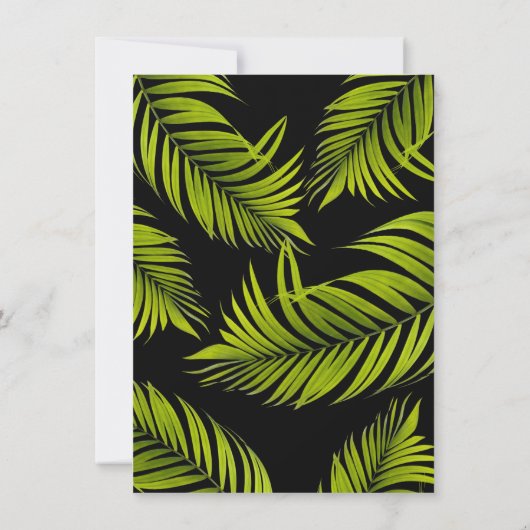 Zomerfeest Verjaardagsuitnodiging Kaart (Achterkant)