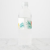 Zomerfeest Waterfles Label Etiket (Achterkant)