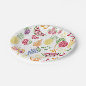 Zomerfeest (witte achtergrond) papieren bordje (Gekanteld)