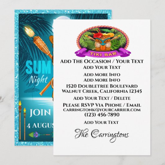 Zomerfeest - Zie Achterzijde Kaart (Voorkant / Achterkant)