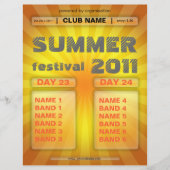 zomerfeesten flyer (Voorkant)