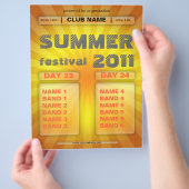 zomerfeesten flyer (Hand)
