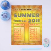 zomerfeesten flyer (Enkel)