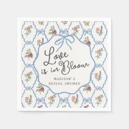 Zomerfeestje in de tuin Bloemrijke bruidsdouche Servet