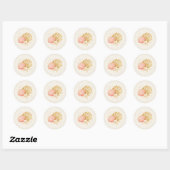 Zomerfeestje met schelpen sticker (Vel)