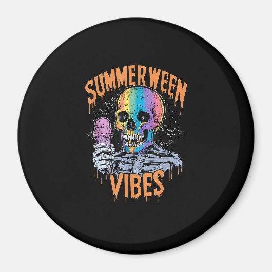Zomerfeestkostuum Grappig Summerween Magneet (Voorkant)